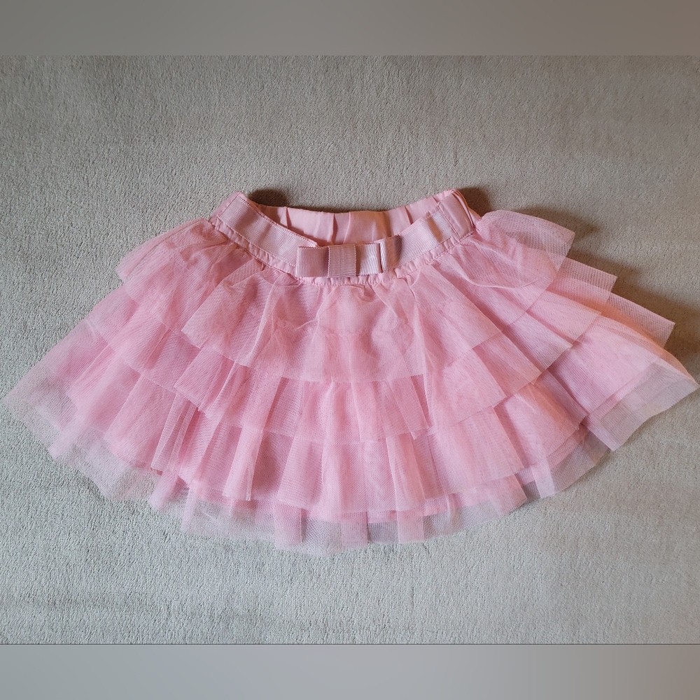 Joe Fresh Toddler Pink Tiered Skirt Size 3 NWOT